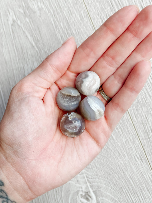 Mini Druzy Agate Sphere