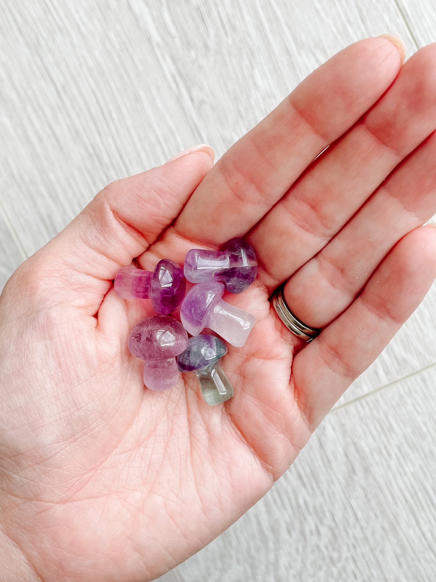 Rainbow Fluorite Mini Mushroom